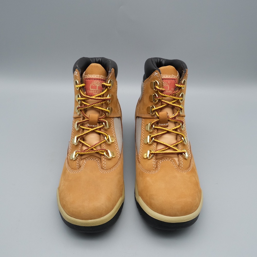Timberland Field Boot Kids Size 3 Wheat Nubuck Mesh Rugged Outdoor 44793 - Picture 9 of 11